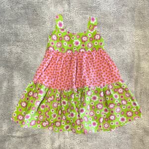 Girls Floral Pola Dot Dress